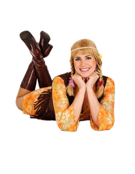 Déguisement Hippie Femme Taille M | Déguisements pour Adultes Le Roi du Carnaval